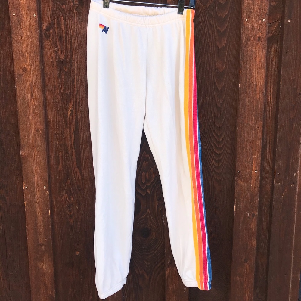 Aviator Nation cream sweatpants